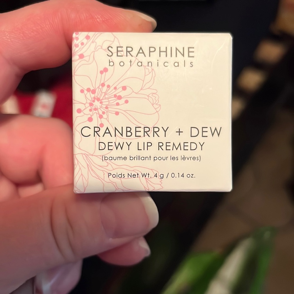 Seraphine Botanicals “CRANBERRY + DEW” Dewy Lip Remedy